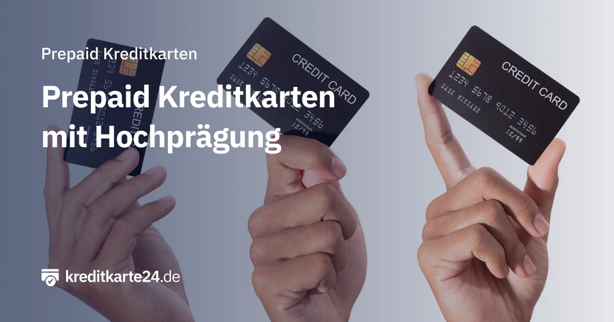 Prepaid Kreditkarten mit Hochprägung